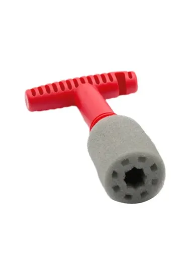 Car Wheel Fitting Lug Nut Cleaning Brush With 3 Replaceable Sponge Heads ND-09