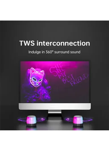 3W 500mA Plus Wireless Bluetooth Portable Speaker With RGB Light Outdoor Mini Subwoofer Thinkplus K3