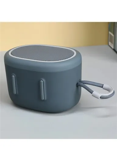 500mA TWS Bluetooth Speaker With Lanyard Portable Wireless Subwoofer Support TF Card TG-662 - Grey