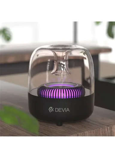 1500mAh Smart Series Crystal Bluetooth Speaker RGB Light HiFi Sound Wireless Music Subwoofer EM046 (D11.2 x H12.5)cm