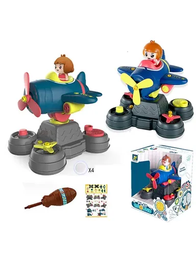 DIY Airplane Assembly Screw Toy Set Children Kids STEM Educational Toy Gift JH1127