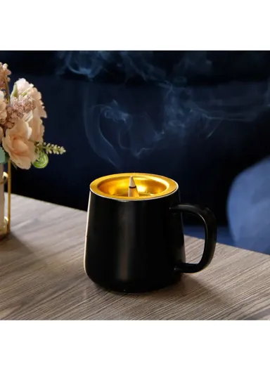 Arabic Cup Incense Burner Censer - Black