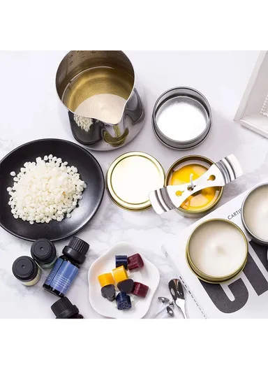 Candle Making Kit Soy Wax Core Tool Set Handmade Aromatherapy Wax Candle Mold Supplies