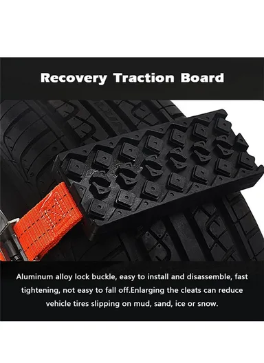 Car Recovery Traction Boards, Mud Sand Snow Tire Ladder, Off-road Vehicle Emergency Tracks Chain, Wear-resistant Non-slip Traction Mat