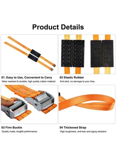 Car Recovery Traction Boards, Mud Sand Snow Tire Ladder, Off-road Vehicle Emergency Tracks Chain, Wear-resistant Non-slip Traction Mat
