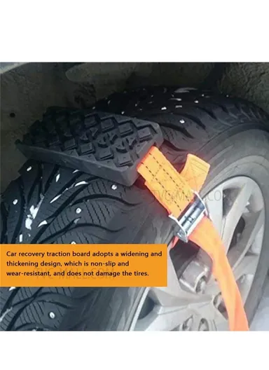 Car Recovery Traction Boards, Mud Sand Snow Tire Ladder, Off-road Vehicle Emergency Tracks Chain, Wear-resistant Non-slip Traction Mat