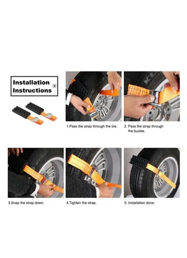 Car Recovery Traction Boards, Mud Sand Snow Tire Ladder, Off-road Vehicle Emergency Tracks Chain, Wear-resistant Non-slip Traction Mat