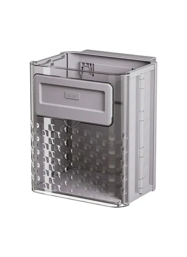 Foldable Plastic Kitchen Wall Mount Trash Can Cabinet Hanging Kitchen Waste Garbage Basket (W23.5 x D17.5 x H27.7)cm 