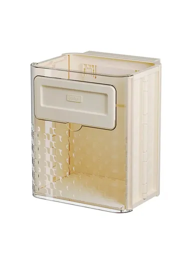 Foldable Plastic Kitchen Wall Mount Trash Can Cabinet Hanging Kitchen Waste Garbage Basket (W23.5 x D17.5 x H27.7)cm 