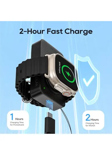 1500mAh Power Bank Magnetic Wireless Charger For Apple Watch KL-YD52 (L7 x W4.2 x H1.55)cm