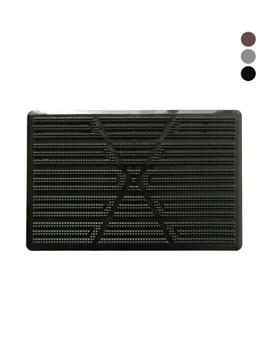 Pedal Heel Mat Cover Durable PVC Universal Non-slip Car Floor Mat (L23 x W15)cm