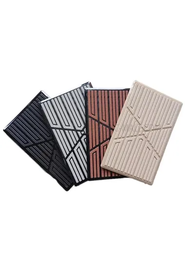 Pedal Heel Mat Cover Durable PVC Universal Non-slip Car Floor Mat (L23 x W15)cm