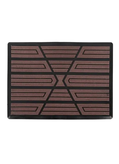 Pedal Heel Mat Cover Durable PVC Universal Non-slip Car Floor Mat (L23 x W15)cm