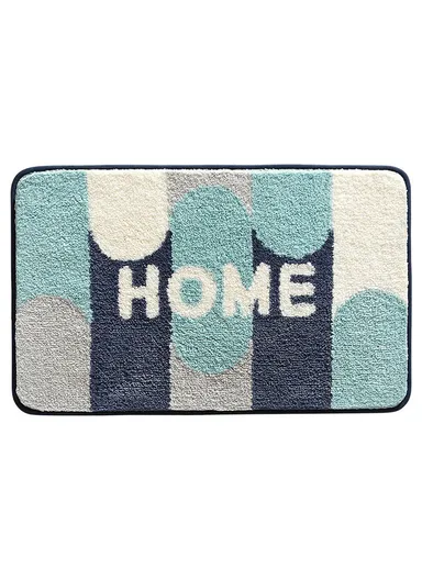 40x60cm Fast Drying Flocking Floor Mat Water Absorbing Anti-Slip Bathroom Rug - Style D