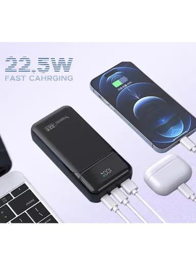 20000mAh 22.5W Portable Fast Charging Power Bank PD 20W &amp; USB 22.5W Maximum Power with Digital Display PB210