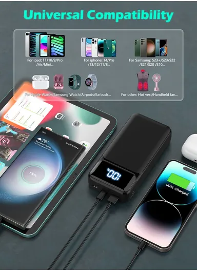 20000mAh 22.5W Portable Fast Charging Power Bank PD 20W &amp; USB 22.5W Maximum Power with Digital Display PB210