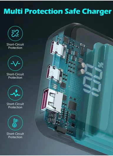 20000mAh 22.5W Portable Fast Charging Power Bank PD 20W &amp; USB 22.5W Maximum Power with Digital Display PB210