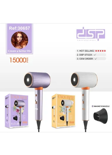 1900W 1500RPM Hair Dryer With 3 Speeds &amp; 3 Temperature Settings With Magnetic Nozzle 30657