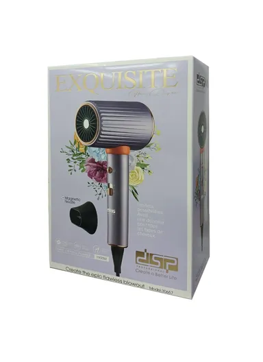 1900W 1500RPM Hair Dryer With 3 Speeds &amp; 3 Temperature Settings With Magnetic Nozzle 30657