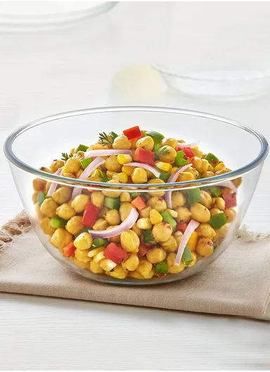 2.5L Large Capacity Borosilicate Clear Dishwasher Safe Kitchen Mixing Round Glass Bowls GPSLW-230