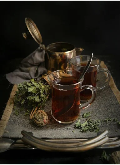 130ml 6 PCS Elegant Set Glass Drinking Tea Cups DM213 (D6 x H9)cm