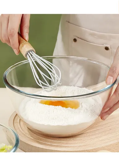 1.6L Large Capacity Borosilicate Clear Dishwasher Safe Kitchen Mixing Round Glass Bowls GPSLW-190