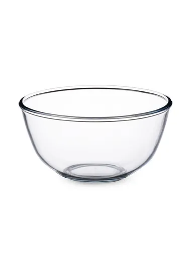 1.6L Large Capacity Borosilicate Clear Dishwasher Safe Kitchen Mixing Round Glass Bowls GPSLW-190