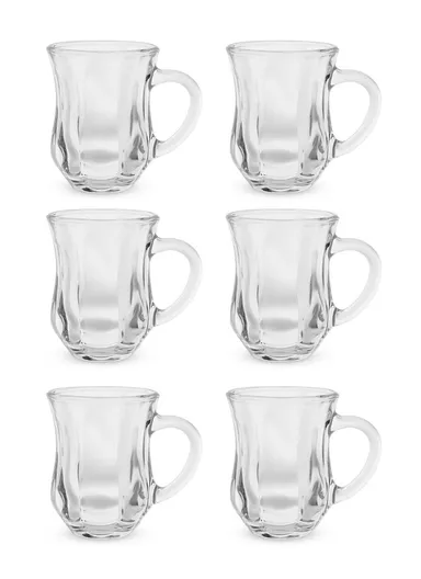 120ml 6PCS Elegant Set Glass Cups For Drinking Tea DMC016