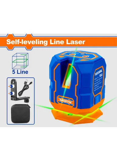 0~30m Plastic Green Laser Five Lines WLE1M05