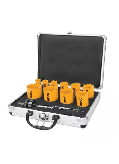 12Pcs Hole Saw Set With Aluminium Bag AKH0121