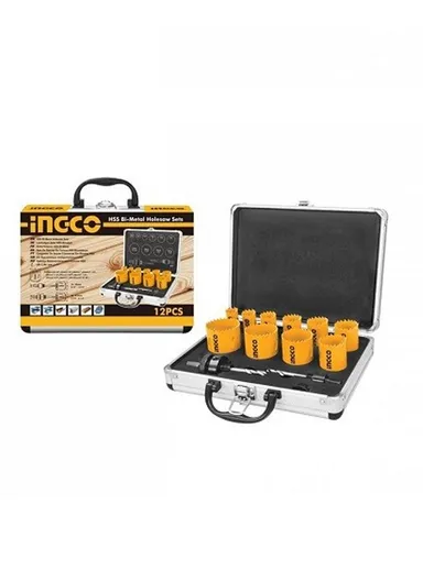 12Pcs Hole Saw Set With Aluminium Bag AKH0121