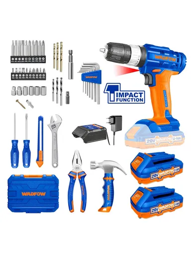 91Pcs 20V Battery Shaker Burner Set With Kit WDT1B90