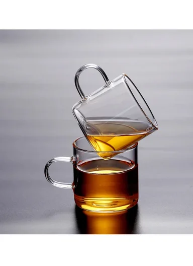 100ml 12 Pcs Round Coffee Glass Cup Set For Espresso &amp; Lattes DM001B