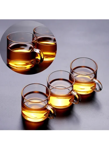 100ml 12 Pcs Round Coffee Glass Cup Set For Espresso &amp; Lattes DM001B