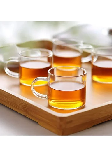 100ml 12 Pcs Round Coffee Glass Cup Set For Espresso &amp; Lattes DM001B