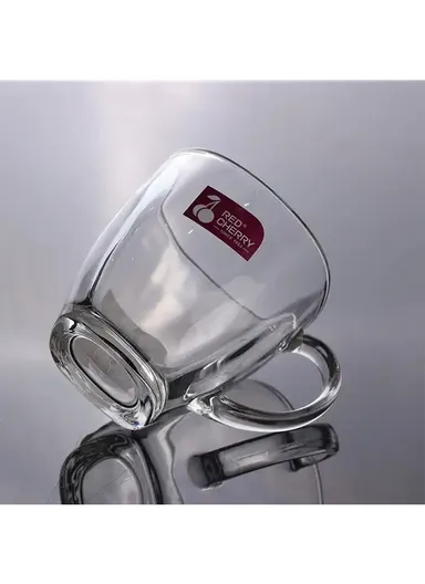 190ml 6 Pcs Elegant Round Glass Cup Suitable For Hot &amp; Cold Beverages ZB47 