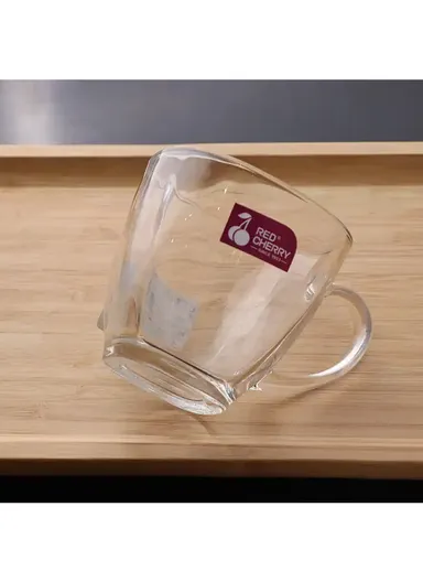 190ml 6 Pcs Elegant Round Glass Cup Suitable For Hot &amp; Cold Beverages ZB47 