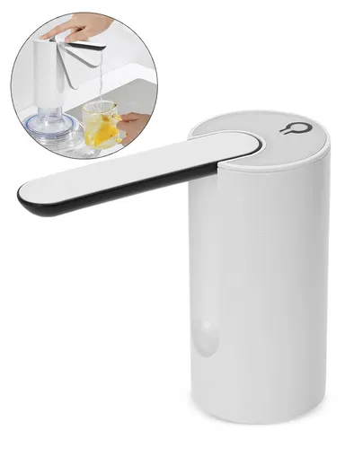 DC-3.7V 800mAh Folding Water Pump Dispenser - White