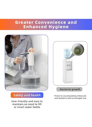 DC-3.7V 800mAh Folding Water Pump Dispenser - White