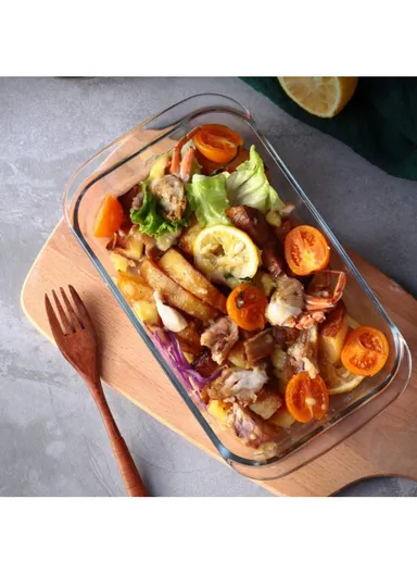 3L Rectangular Baking Dish Oven-Safe &amp; Easy to Handle (L39 x W23.5 x H5.5)cm