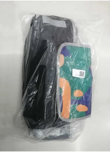 PVC Waterproof Multifunctional Practical Storage Baby Stroller Bag Printing Pattern 702 (W33 x D13 x H15)cm - Black