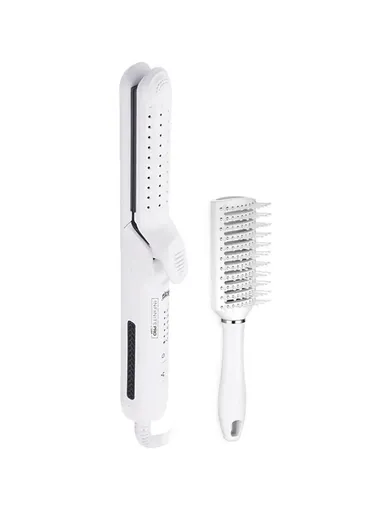 47W 2 in-1 Iron Air Hair Styling Tool for Curling &amp; Straightening with Cool Air Fan &amp; 5 Heat Settings 10360 (L28 x W4 x H4)cm