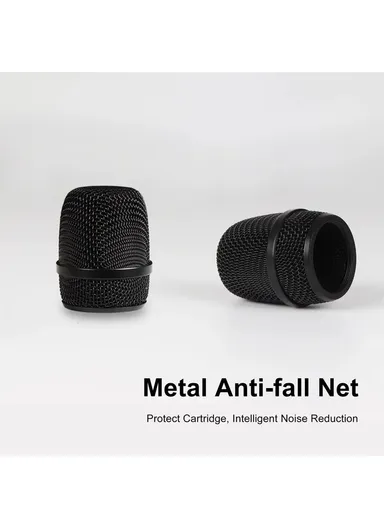 1200mAh Moving Coil Microphone U-Band FM Wireless Mic With Receiver Home Karaoke Microphone W-14 - Grey