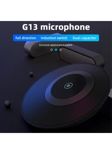 USB Laptop Desktop Microphone Mini Studio Speech Microphone Stand Noise Cancelling Mic G13