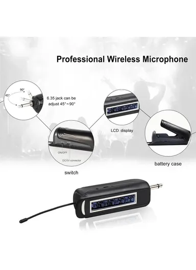 1 To 4 Wireless Microphone System UHF Karaoke Mics Cordless Handheld Microphone For Home KTV PRO-15
