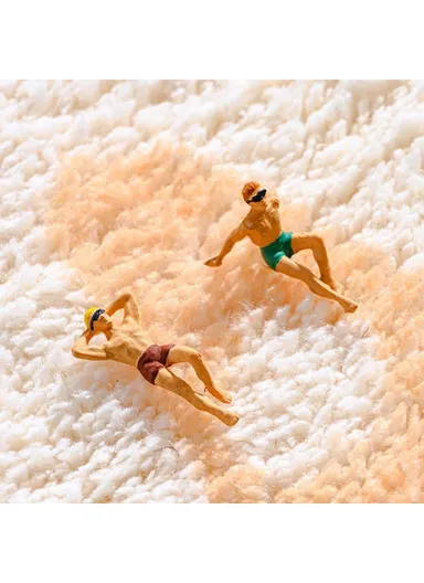 40x60cm Bathroom Door Mat Non-slip Furry Floor Carpet Absorbent Bath Mat - Star Rabbit