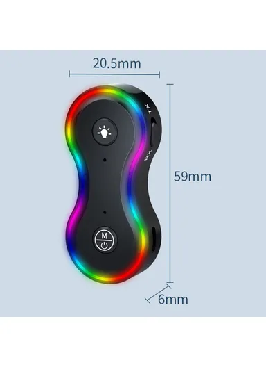2-in-1 Bluetooth 5.3 Audio Adapter Portable Wireless Receiver/Transmitter MP3 Player Q8