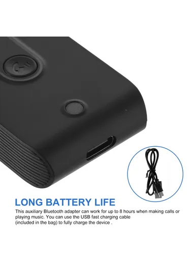 Car Bluetooth 5.0 Audio Receiver Mobile Phone Transmitter Converter USB Dongle with 3.5mm AUX Adapter J28