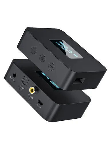 600mAh CSR LCD Display Non-destructive Optical Fiber Coaxial Bluetooth 5.0 Transmitter AptXLL HD Audio Adapter