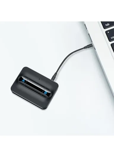 300mAh Bluetooth 5.0 Audio Transmitter Receiver Wireless Audio Adapter For TV Car Computer C31 (L6.38 x W4.69 x H1.36)cm